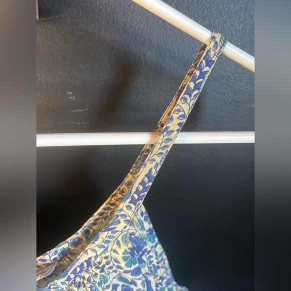 Vintage Avatar Indian Cotton Handblocked Paisley Tank Top Size L - Picture 10 of 12